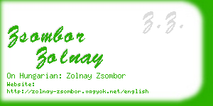 zsombor zolnay business card